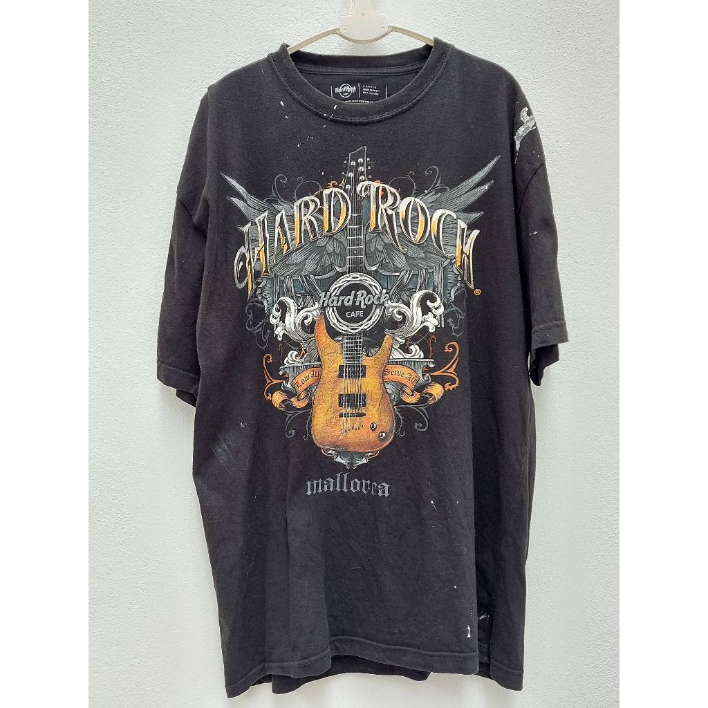 เสื้อยืดกราฟิก Vintage Hard Rock Cafe Mens Size XL