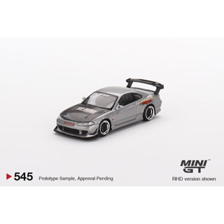 Mini Gt Nissan Silvia Top Secret Silver 1/64 No.545 (RHD) มินิจีที รถเหล็ก รถของเล่น