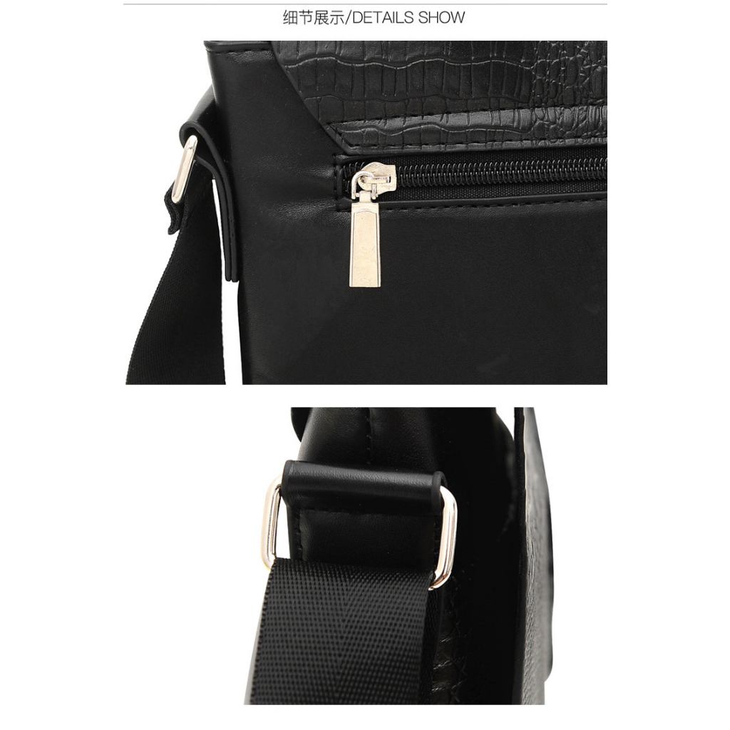 Msbag[CL1] กระเป๋าสะพายข้าง ใส่เอกสาร ใส่ไอแพตได้ สายคาดเป็นหนังคุณภาพดี ใส่ของได้เยอะ