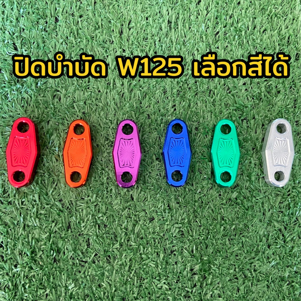 แผ่นปิดบำบัดไอเสียแต่ง Wave125 / Wave100 ตัวเก่าเลือกสีได้