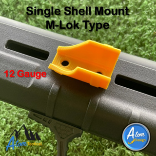 แผ่นติดตั้งลูกขนาด 12 GA แบบเดี่ยว ชนิด M-Lok - Single Shell 12 Gauge Mount with M-Lok [Atom Design]