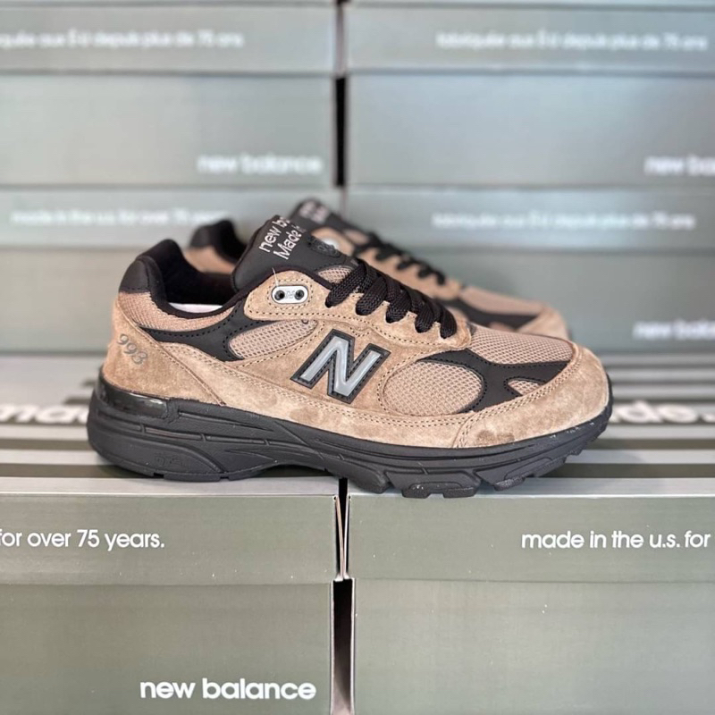 New Balance 993 Brown รองเท้าผ้าใบ