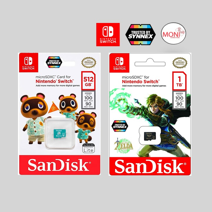 SanDisk Micro Sd Card SDXC Nintendo®-Licensed Memory Cards Nintendo Switch
