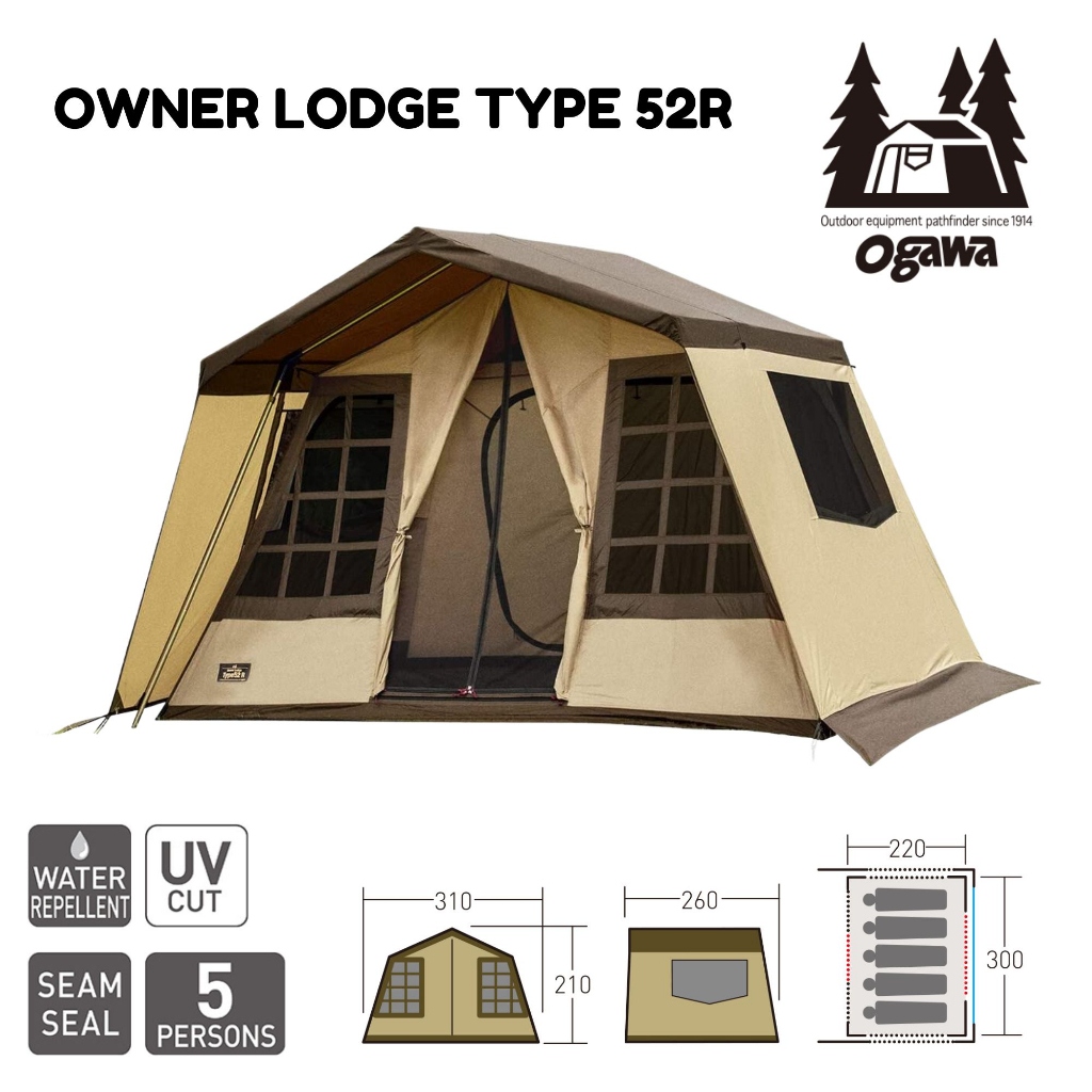 (พรีออเดอร์) เต็นท์ Ogawa Tent Type 52R  PU ของแท้จากญี่ปุ่น ราคาพิเศษ