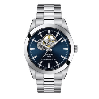 (ประกันศูนย์ไทย) TISSOT Gentleman Powermatic 80 OPEN HEART (น้ำเงิน) T127.407.11.041.01