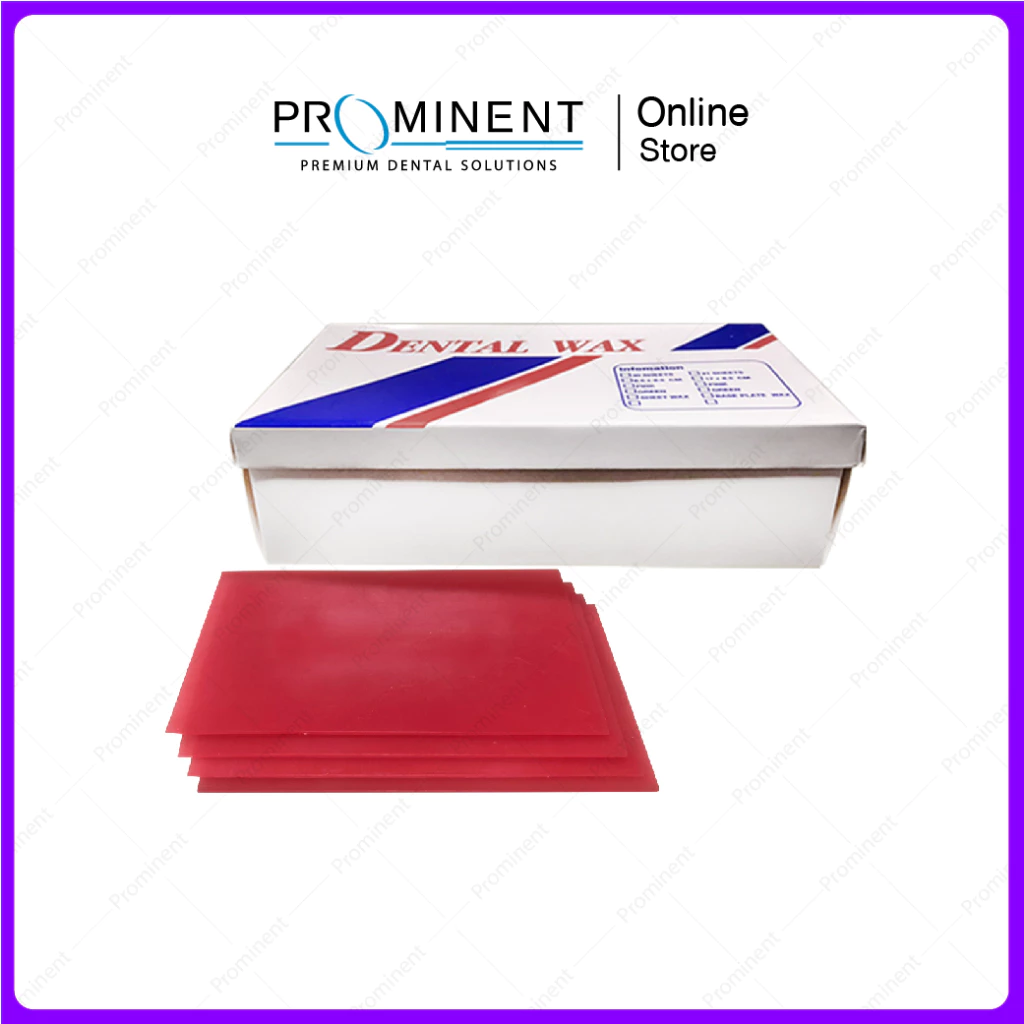 Pink Wax ขี้ผึ้งสีชมพูใช้สำหรับทำ plate งานฟันปลอมพลาสติกชนิดถอดได้ (Temporary Plate) และValplast
