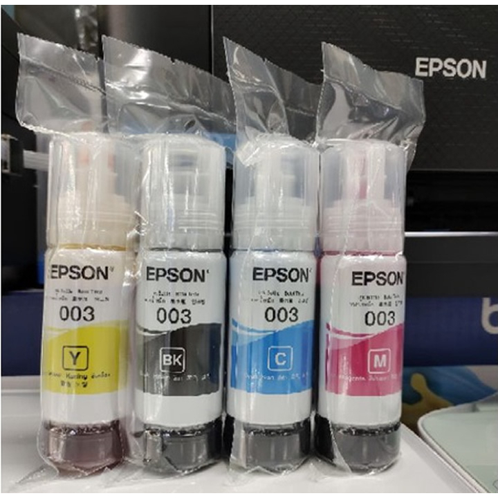 หมึก epsonรหัส 003 จากศูนย์แท้ 100% สินค้าเอปสันไทยแลนด์ ใช้กับprinterรุ่นL1110L3110L3210L3250series