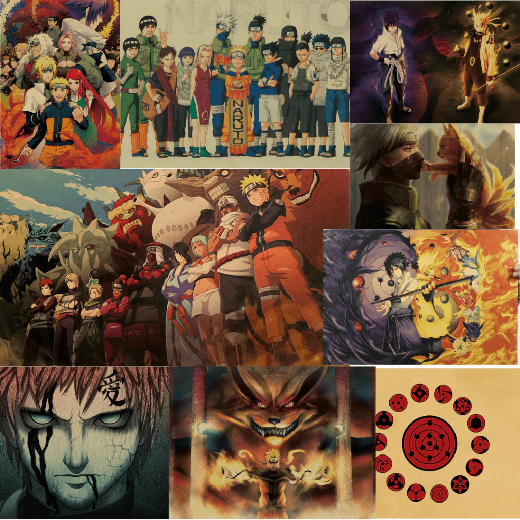 โปสเตอร์ ภาพตกแต่งผนัง นารูโต๊ะ รูปภาพทั่วไป ภาพการ์ตูน
