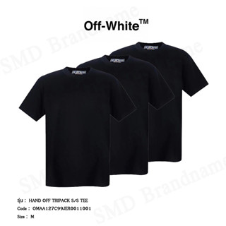 Off-White  เสื้อยืดคอกลม รุ่น Hand Off Tripack S/S Tee Code: OMAA127C99JER0011001