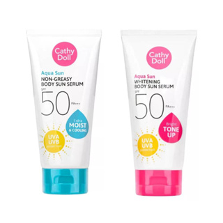 เซรั่มกันแดดผิวกาย Cathy Doll Aqua Sun Non Greasy Body Sun Serum SPF50 PA+++ 138m