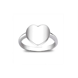 Silver thai Jewelry แหวนหัวใจเงินคลาสสิก  / classic silver heart ring  PLSRG178