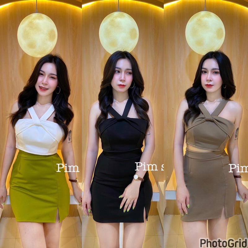 เสื้อ + กระโปรงงานผ้าเทพ B-540