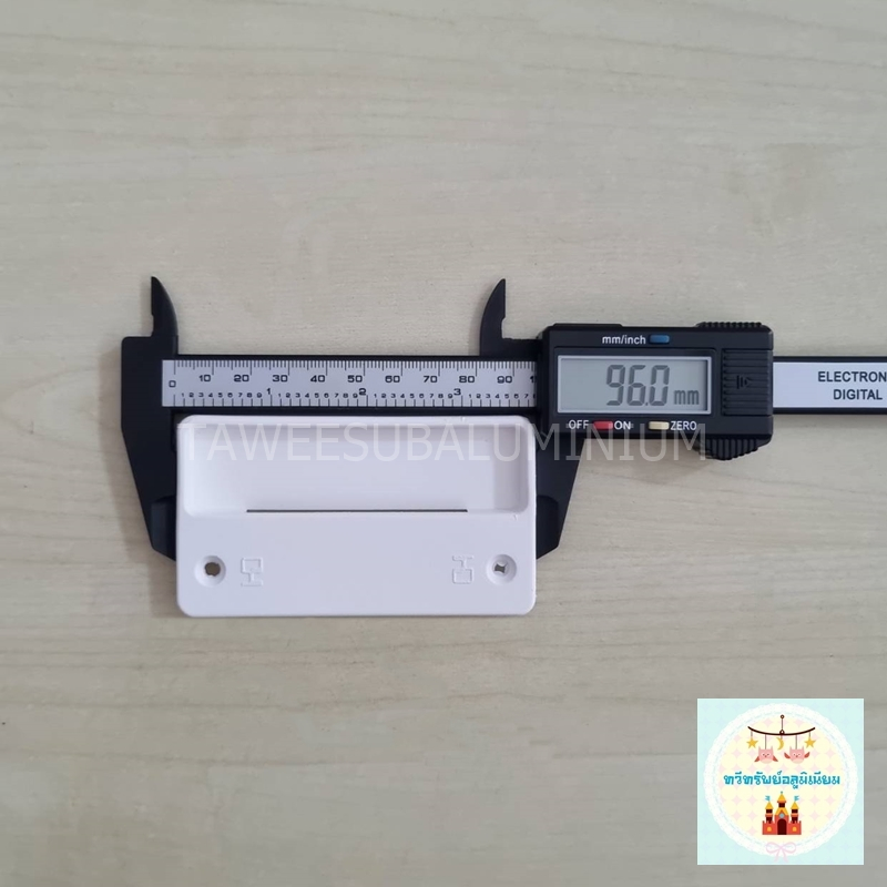 มือจับมุ้งลวดบานเลื่อน แบบเหลี่ยม HYDA (ราคาต่อ 1 แผ่น) - รูปที่ 2