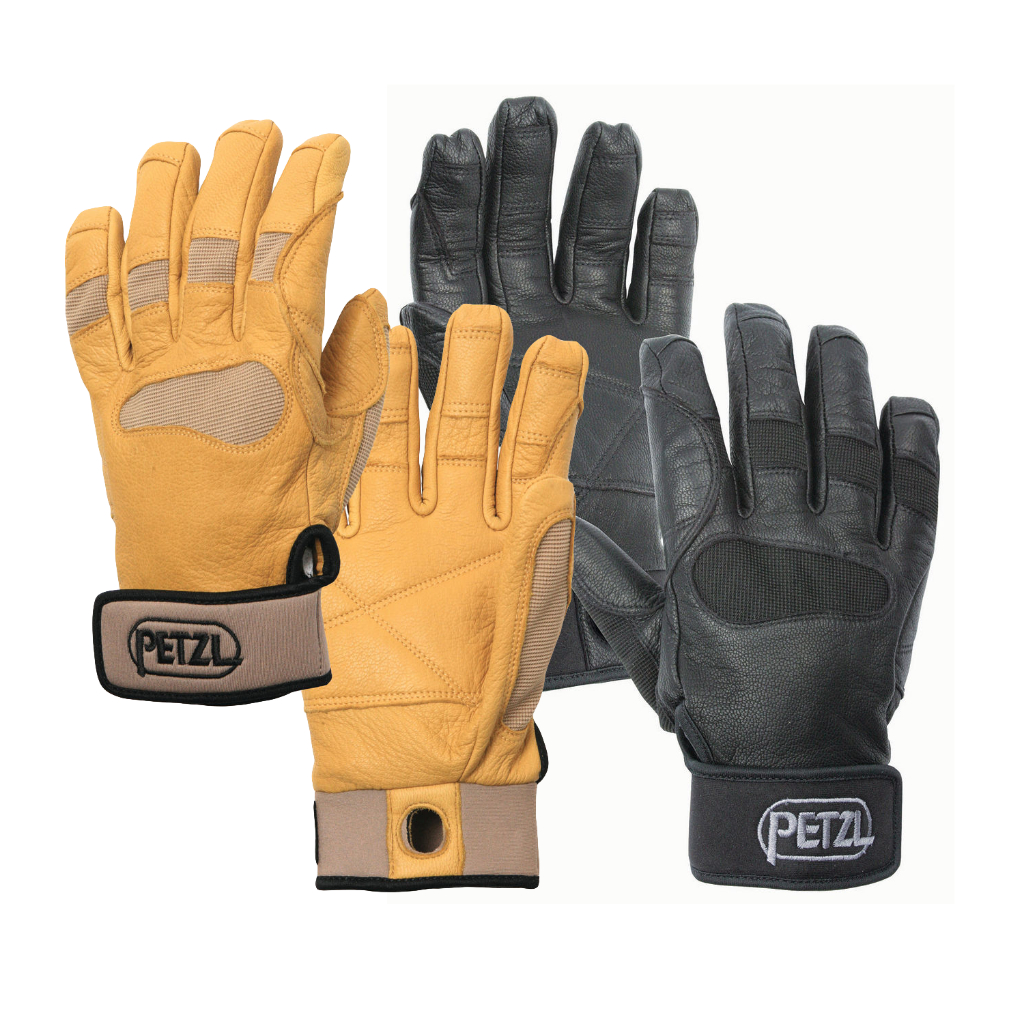 ถุงมือโรยตัว Petzl CORDEX PLUS สีดำ / สีเบจ