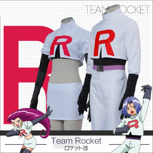 ชุดแก๊งร็อคเก็ต มุซาชิ โคจิโร โปเกมอน Rocket or Rocket Gang Pokemon Costumes 7C339