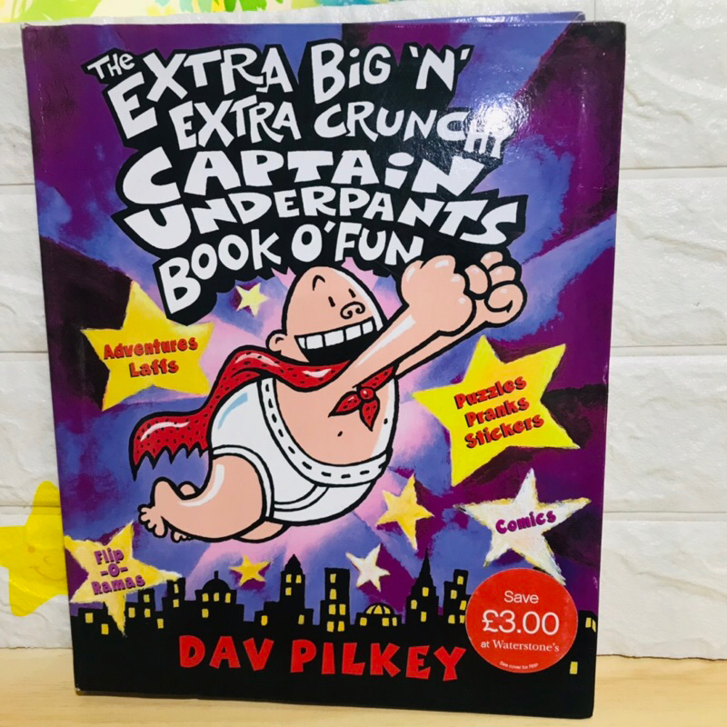 The Extra Big’N’ Extra Crunchy Captain Underpants Book O’Fun ปกอ่อนมือสองเล่มใหญ่-AK1