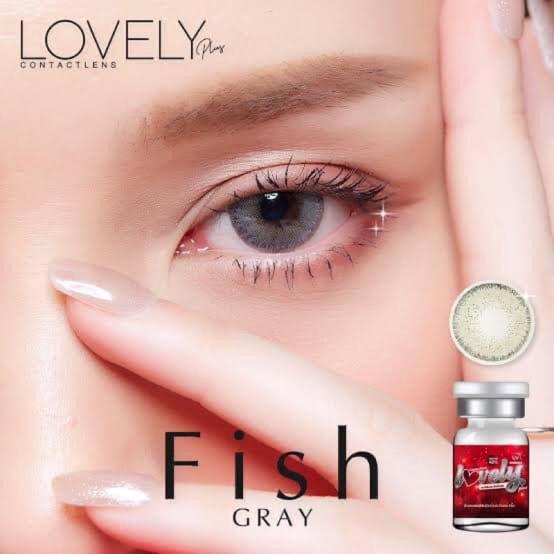 คอนแทคเลนส์ Fish gray เทาอมฟ้า ตอบโจทย์สายฝอ.