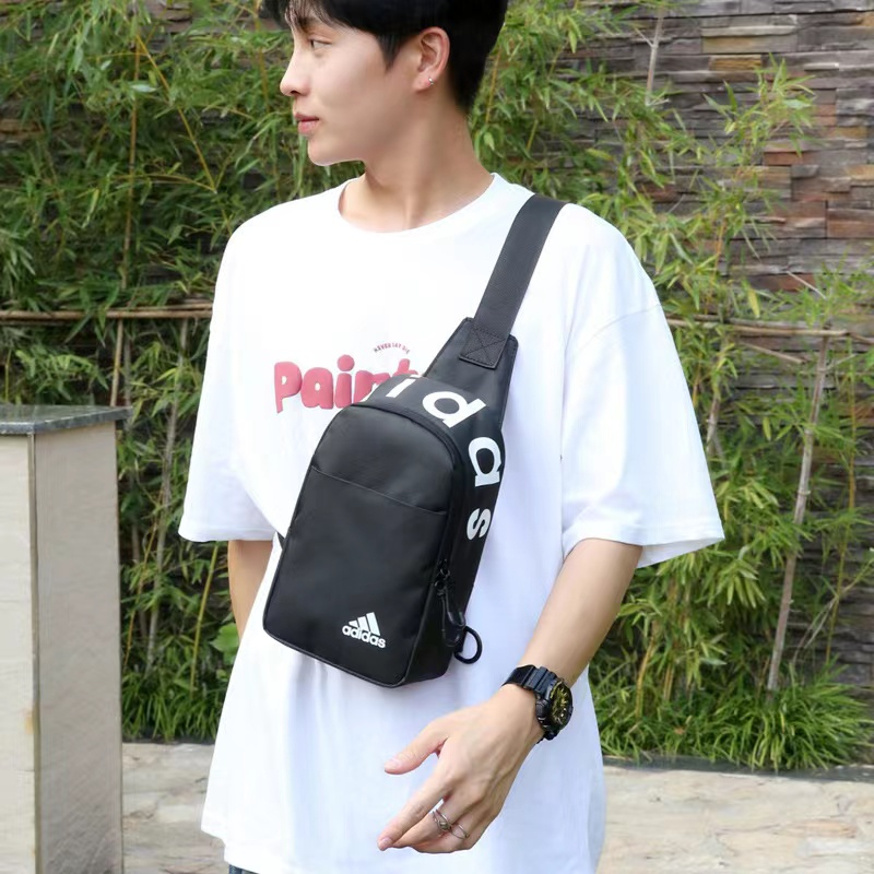 ผู้ชายและผู้หญิงกีฬาคู่ช้อปปิ้งกระเป๋าหน้าอกลำลองกีฬากระเป๋าสะพายข้าง