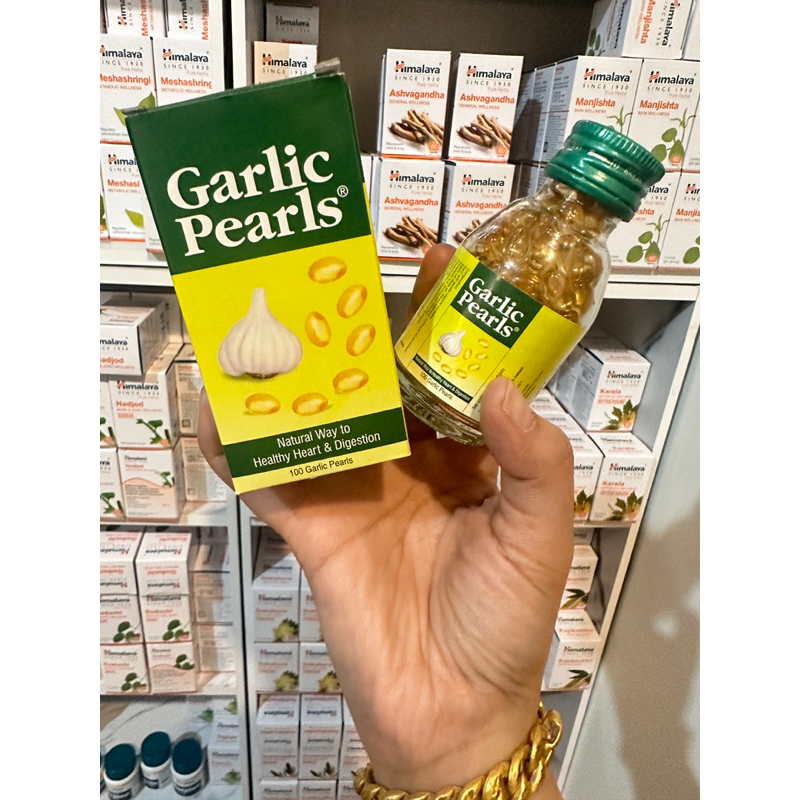 น้ำมันกระเทียมสกัดGarlic Pearls   100 เม็ด แท้จากอินเดีย 🇮🇳