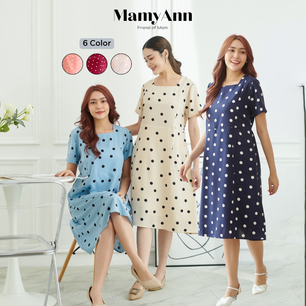 A015 ชุดคลุมท้องให้นม ใส่ทำงาน แบรนด์ MamyAnn พร้อมส่ง!! มีโค้ดส่วนลด ชุดคลุมท้องใส่ทำงาน ชุดคลุมท้องใส่เที่ยว