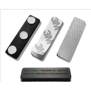 แม่เหล็กติดป้ายชื่อ ป้ายชื่อแม่เหล็ก 45x 13mm-2 60x 14mm-3 แถบแม่เหล็ก ชุดแม่เหล็ก ติดป้ายชื่อ พร้อมกาว2หน้า 3M ราคา1ชุด