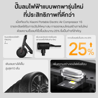 [NEW] Xiaomi Mijia Mi Portable Electric Air Pump 2 เครื่องปั๊มลมไฟฟ้า เติมลม เครื่องสูบลมไฟฟ้า