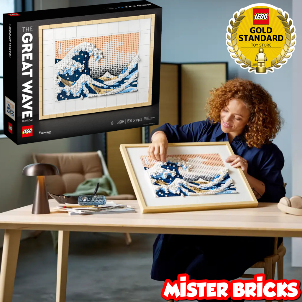 LEGO® 31208 Hokusai – The Great Wave: Recreate Iconic Art with this Masterpiece Building Set
