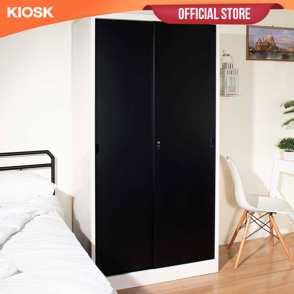 [จัดส่งพร้อมติดตั้งฟรี] KIOSK ตู้เสื้อผ้าบานเลื่อนทึบ