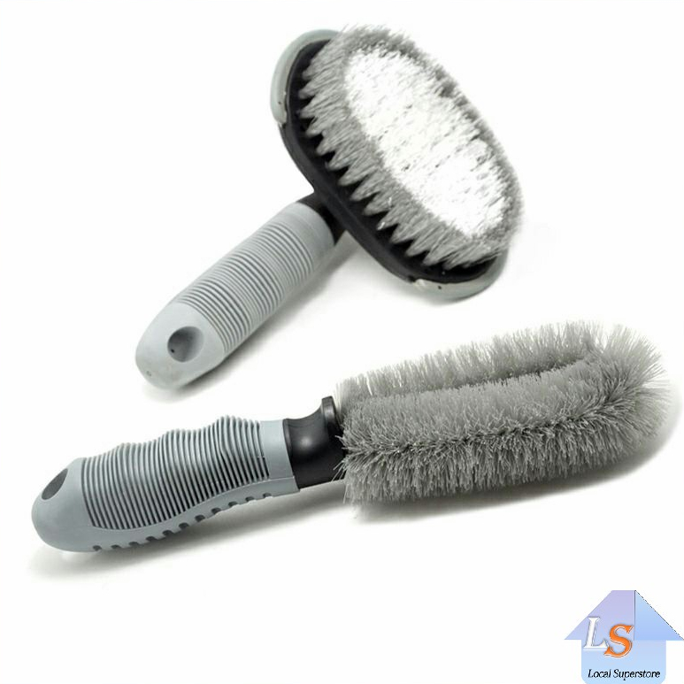 แปรงทำความสะอาดล้อรถยนต์ มีสองแบบ ทำความสะอาดโดยไม่มีจุดบอด car tire floor brush