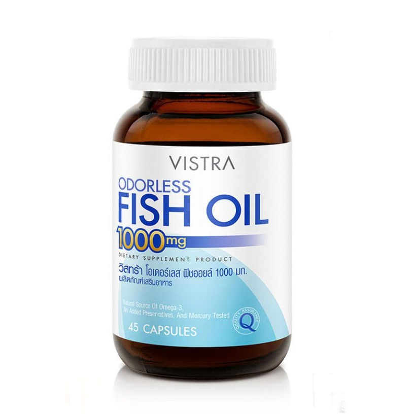 Vistra Fish Oil 1000mg วิสทร้า ฟิชออยด์ 1000 มก.