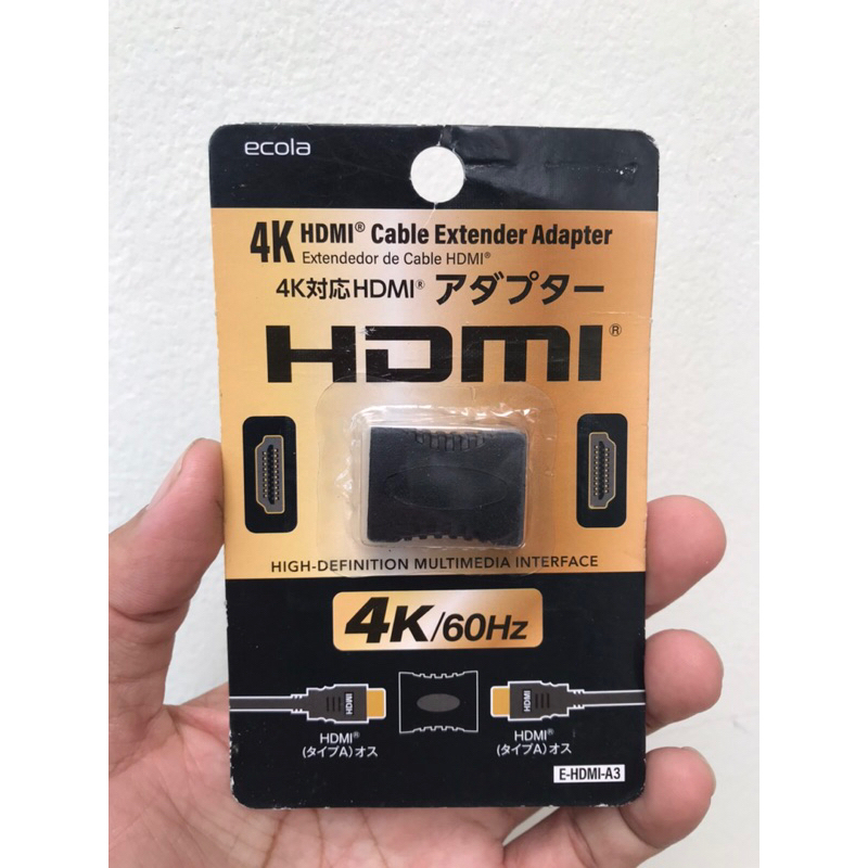 Adapter ข้อต่อ HDMI - HDMI 4k 60Hz หัวต่อเพิ่มความยาวสาย ของใหม่