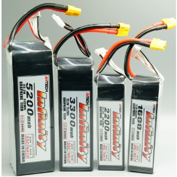 [แบตเตอรี่6 เซล] แบตลิโพ infinity 6S 22.2V 1600mah 2200mah 3300mah 5200mah 6200mah