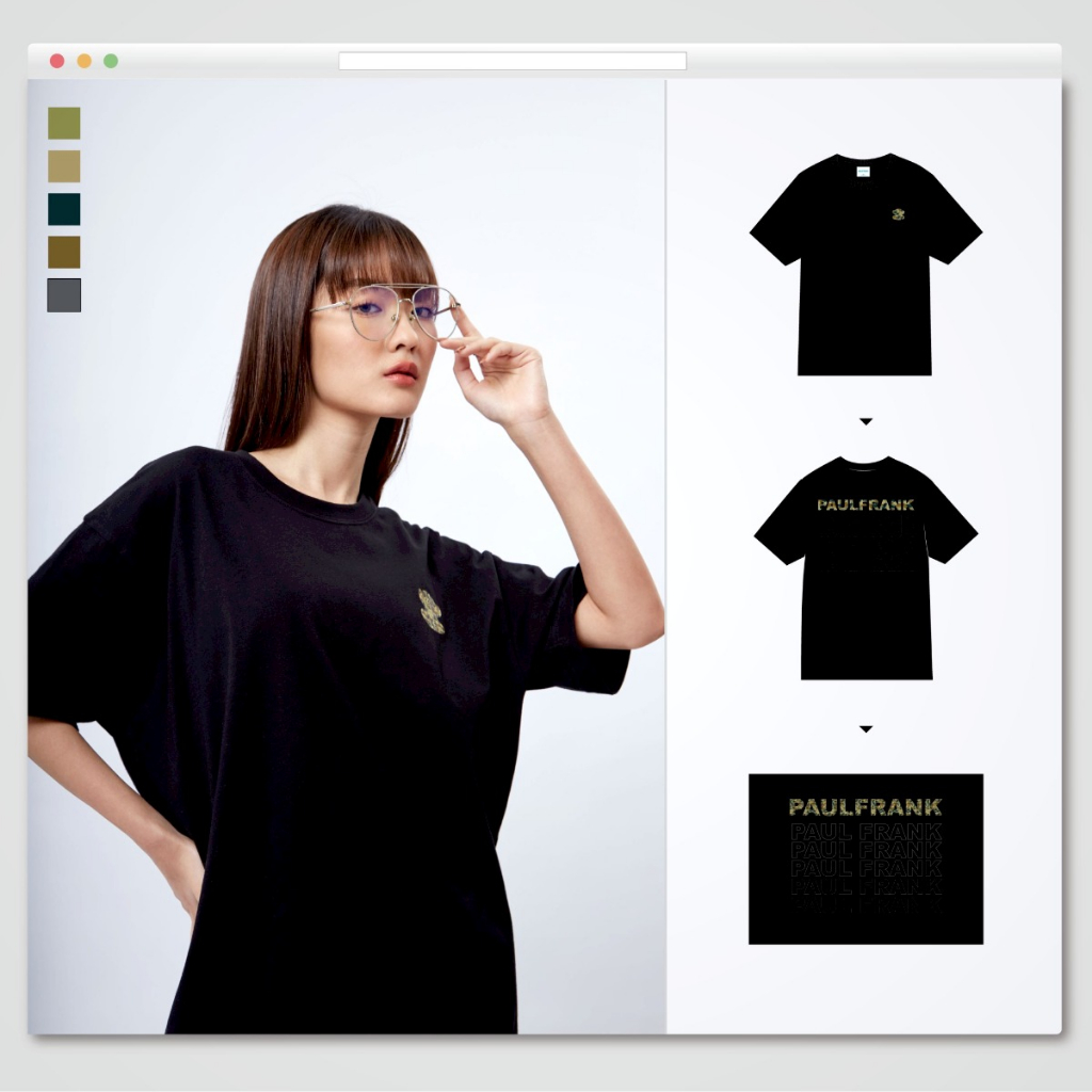 Paul Frank เสื้อยืด MENS PAUL FRANK OG CAMOUFLAGE TEES