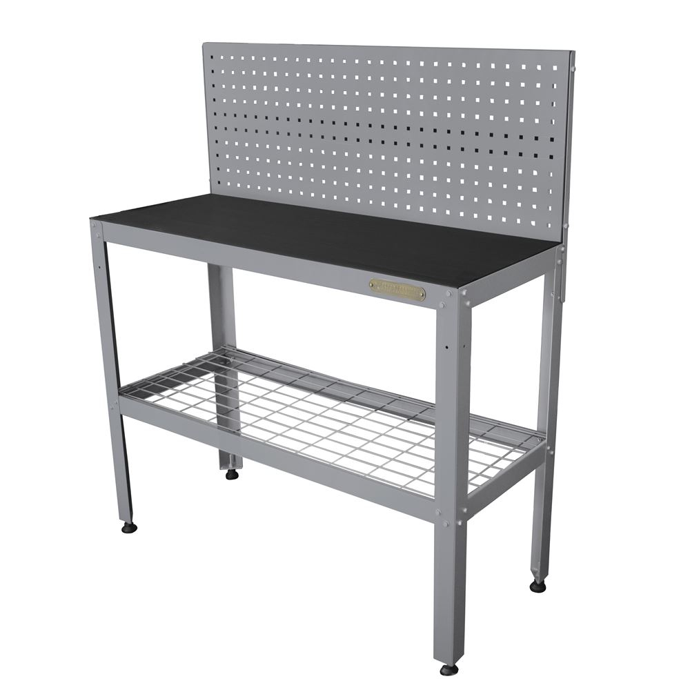 โต๊ะช่างเหล็ก สีเทา / Steel Workbench Gray