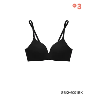 Sabina ซาบีน่า เสื้อชั้นใน INVISIBLE WIRE (Set 2 ชิ้น) (ไม่มีโครง) SEAMLESS FIT รุ่น Soft Doomm รหัส SBXH6001BK สีดำ