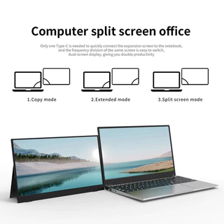 จอมอนิเตอร์สำหรับเล่นเกมพกพาขนาด จอภาพแบบพกพา 15.6 นิ้ว 1080P 60HZ FHD HDR 106%RGB รับประกัน 1 ปี