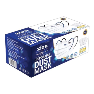 [ 1 กล่อง 30 ชิ้น ]😷 Zion Mask⭐️หน้ากากอนามัย แบบหูสี ดำและน้ำเงิน จำนวน 30 ชิ้น