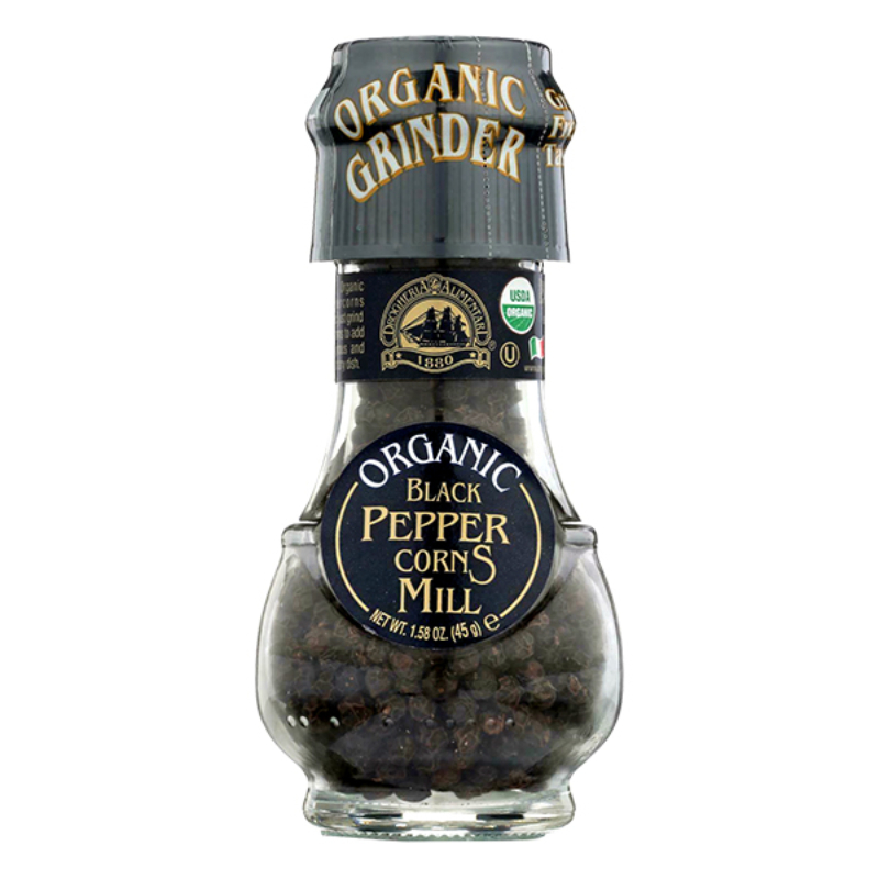 โดรกีเรีย เมล็ดพริกไทยดำ 45 กรัม - Black Pepper Corns Mill 45g