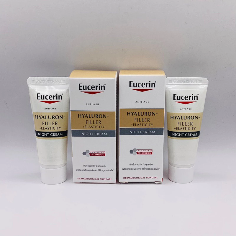 ðĐāļāļāļēāļāļāļāļĨāļāļðĐEucerin HYALURON-FILLER + ELASTICITY NIGHT CREAM 5 ML (āļĒāļđāđāļāļāļĢāļīāļ āđāļŪāļĒāļēāļĨāļđāļĢāļāļ āļĨāļāđāļĨāļ·āļāļāļĢāļīāđāļ§āļĢāļāļĒ āļĒāļāļāļĢāļ°āļāļąāļ)