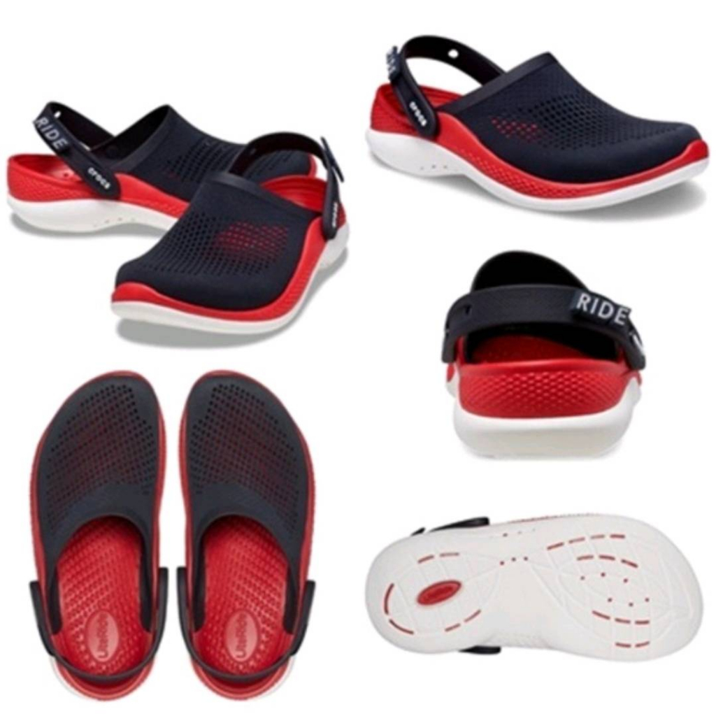 Crocs 360 Marbled LiteRide Clog รองเท้าแตะครอกส์หัวโต รุ่นไหมล่าสุด พืนนี่มใส่สบายสวยหรู่ดูดีใช่ทน
