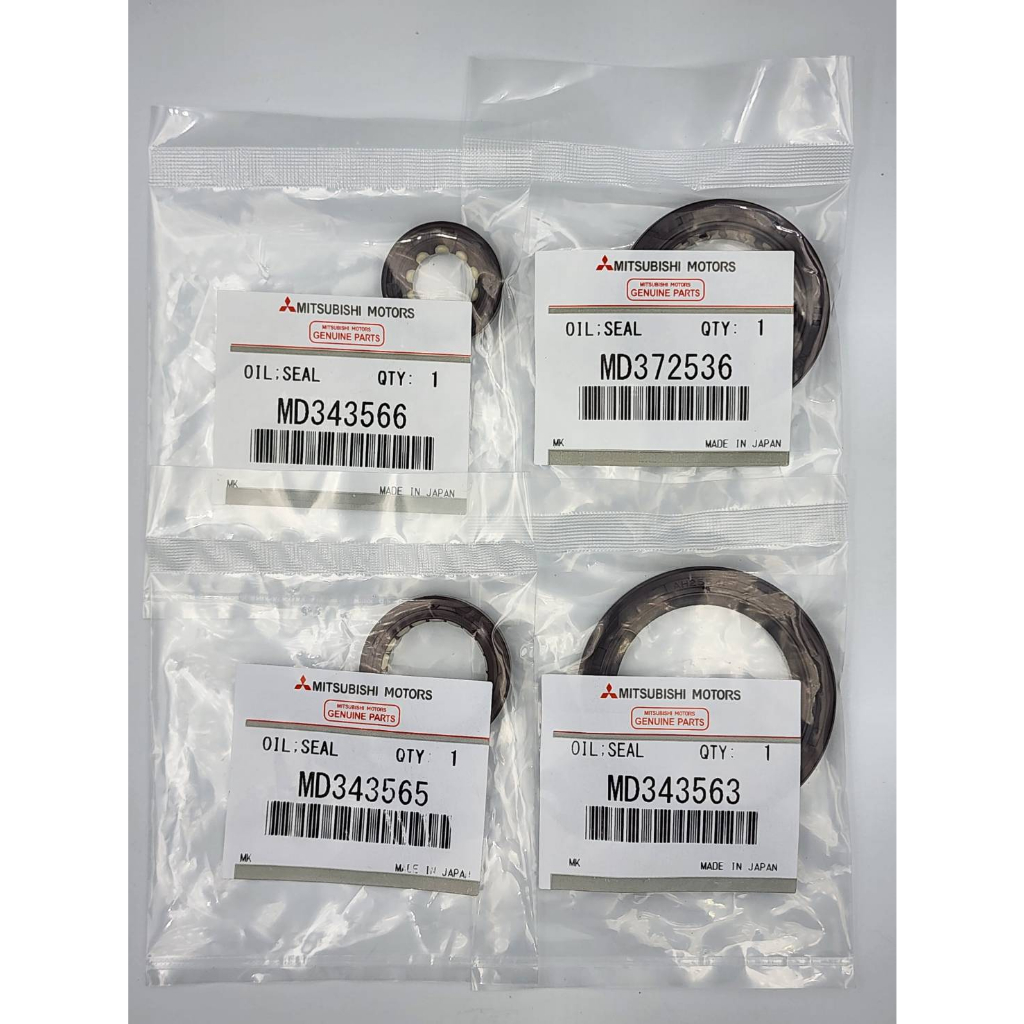 ชุดซีลหน้าเครื่อง 4 ตัว MITSUBISHI TRITON 16V PAJERO SPORT 100% MD343563 MD372536 MD343565 MD343566