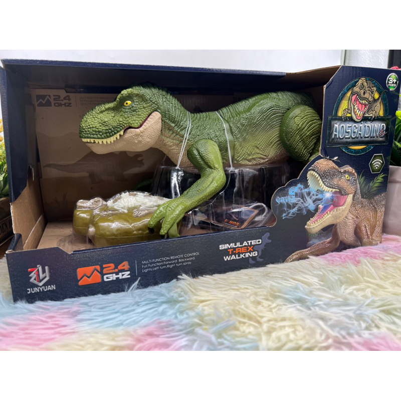 Dinosour ไดโนเสาร์ ไดโนเสาร์บังคับรีโมทคอนโทล ทีเร็กซ์ T-rex ไดโนเสาร์เสมือนจริง ไดโนเสาร์เดินหน้า~ถอยหลังได้QX040