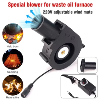 [No.2968] 5500RPM พัดลมหอยโข่ง เทอร์โบ ปรับรอบได้ 12V DC กับอะแคปเตอร์ ที่ปรับได้ ลมแรง ทนทาน พกพาสะดวก