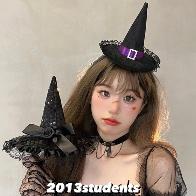 🇹🇭❗️ที่คาดผมฮาโลวีน ฟรีไซส์ ไม่เจ็บหัว หมวกแม่มดฮาโลวีน กิ๊บค้างคาว - รูปที่ 6