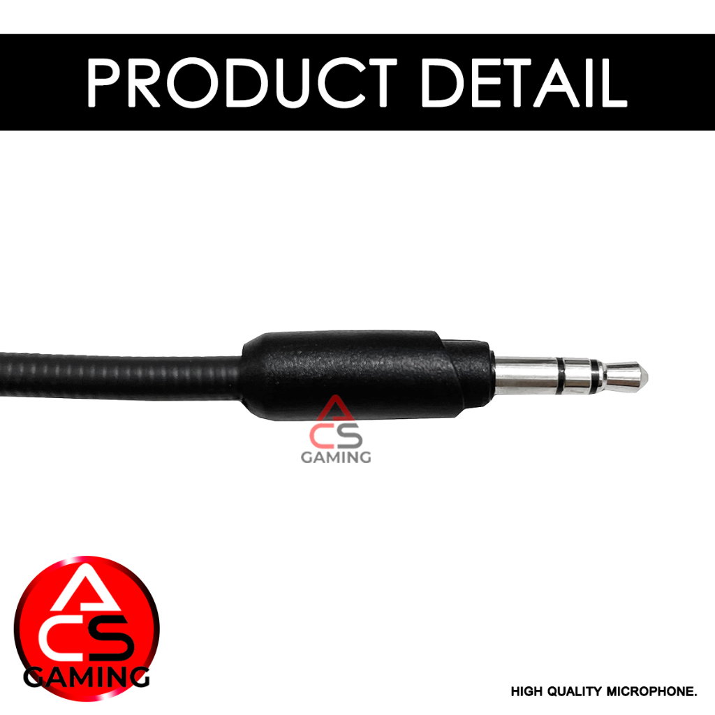 ACS ไมค์ สำหรับต่อหูฟัง ใช้งานร่วมกับหูฟัง Logitech รุ่น G PRO, G233, G433 High Quality Microphone (จัดส่งจากกรุงเทพฯ)