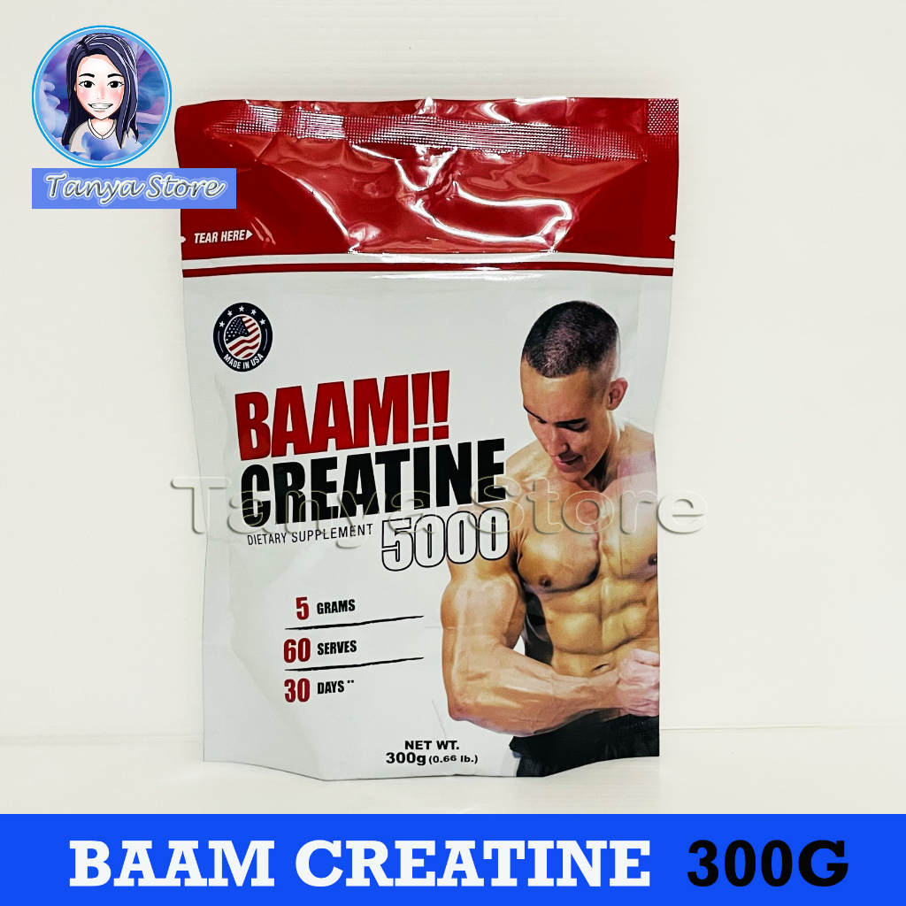 🍄BAAM CREATINE 5000 ขนาด 300 กรัม🍄 (exp.04/26)