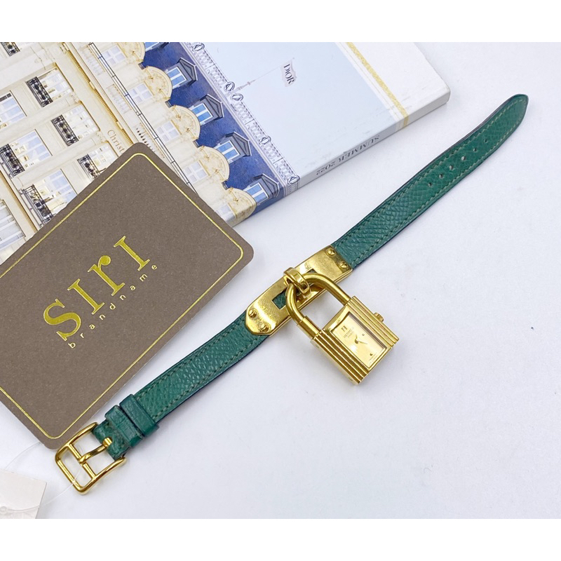 Used Hermes Kelly Watch Green