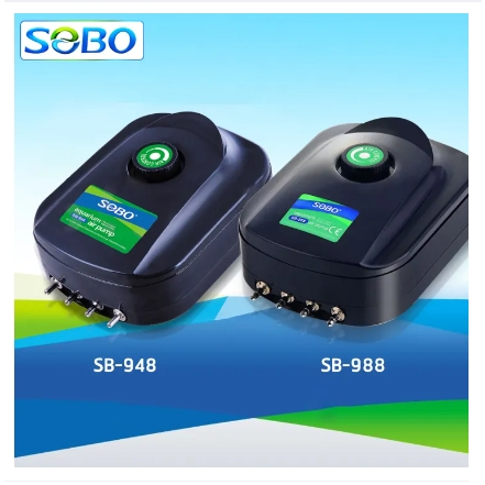 ปั้มลม SOBO SB-948 ปั๊มออกซิเจน ( 4ทาง เสียงเงียบ ลมแรง ควบคุมแรงลมได้)