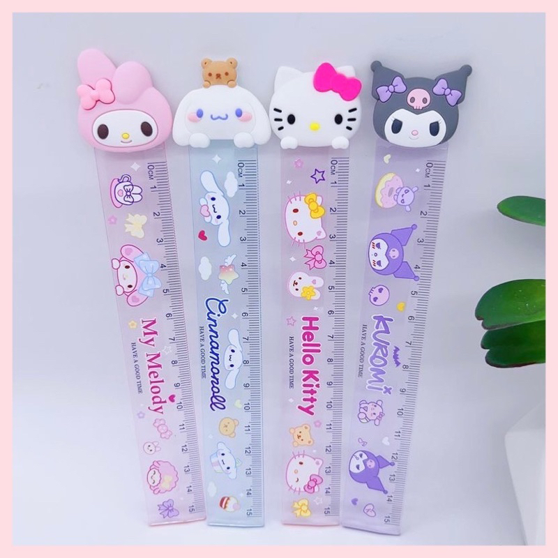 (#1301) มาใหม่! ไม้บรรทัดพลาสติก ความยาว 15 cm หัวการ์ตูนซิลิโคน น่ารักมากๆค่ะ มีให้เลือก 4 ลาย น่ารักทุกลายค่ะ