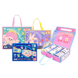 TOi สติ๊กเกอร์แทททูสำหรับเด็ก สติ๊กเกอร์ติดเล็บ Nail Stickers&Tattoos เหมาะสำหรับเด็ก 2-3 ขวบขึ้นไป